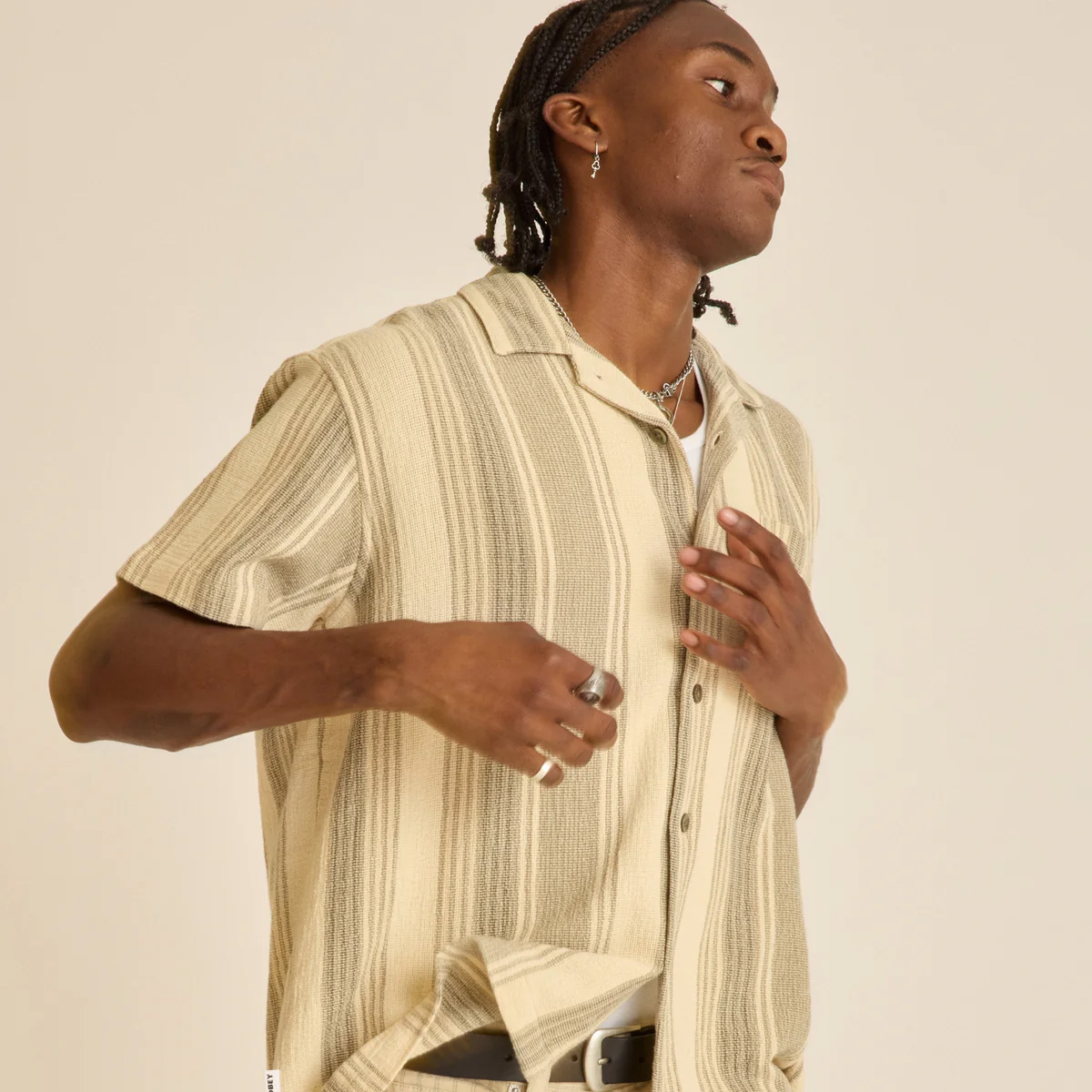 Obey Frazer Woven Shirt Birch Obey Frazer Woven Shirt Birch