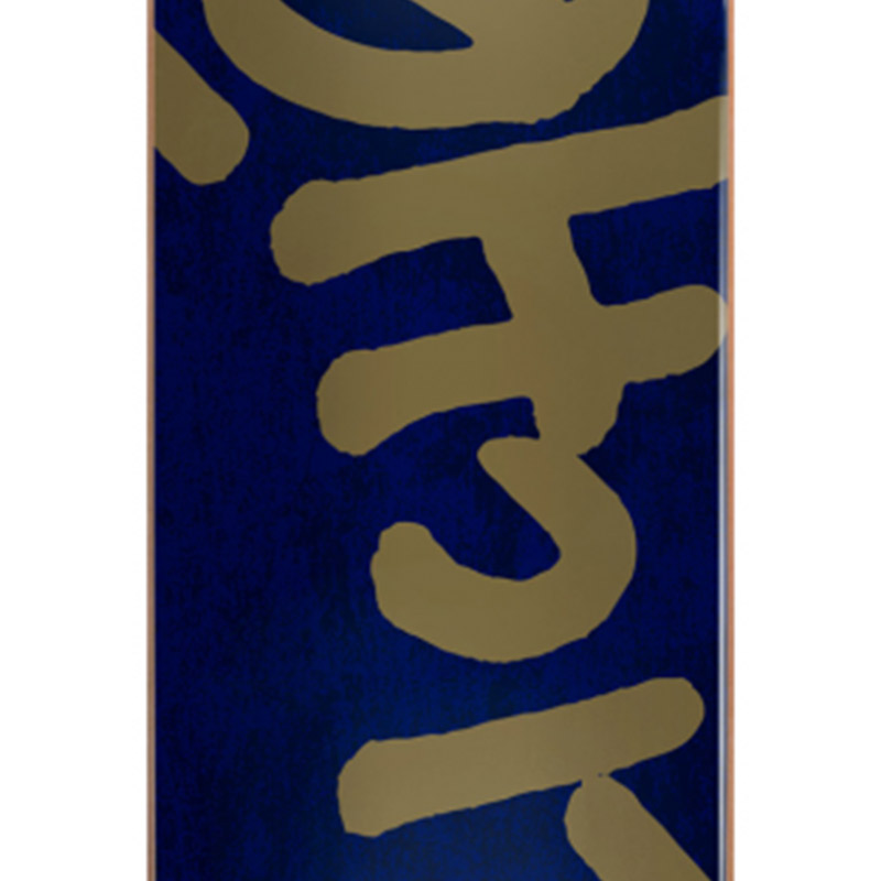 Cliché  Handwritten RHM Skateboard Deck Navy/Gold 8.25