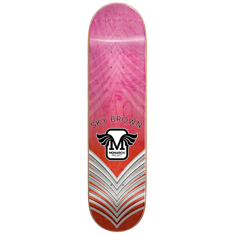 Monarch Project Sky Horus Gradient R7 Skateboard Deck Pink 7.75