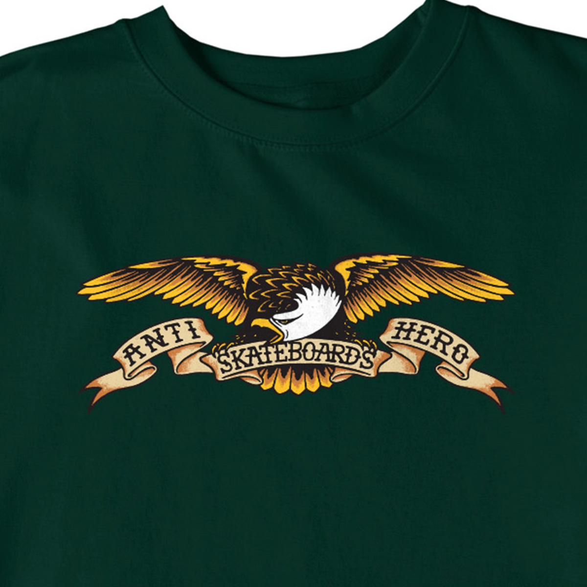 Anti Hero Eagle Crewneck Sweater Dark Green/Black