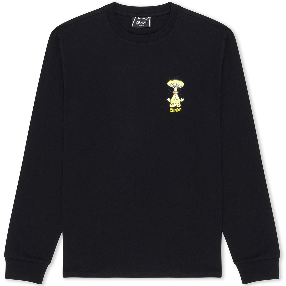 RIPNDIP Know Ur Shrooms Longsleeve T-Shirt Black RIPNDIP Know Ur Shrooms Longsleeve T-Shirt Black