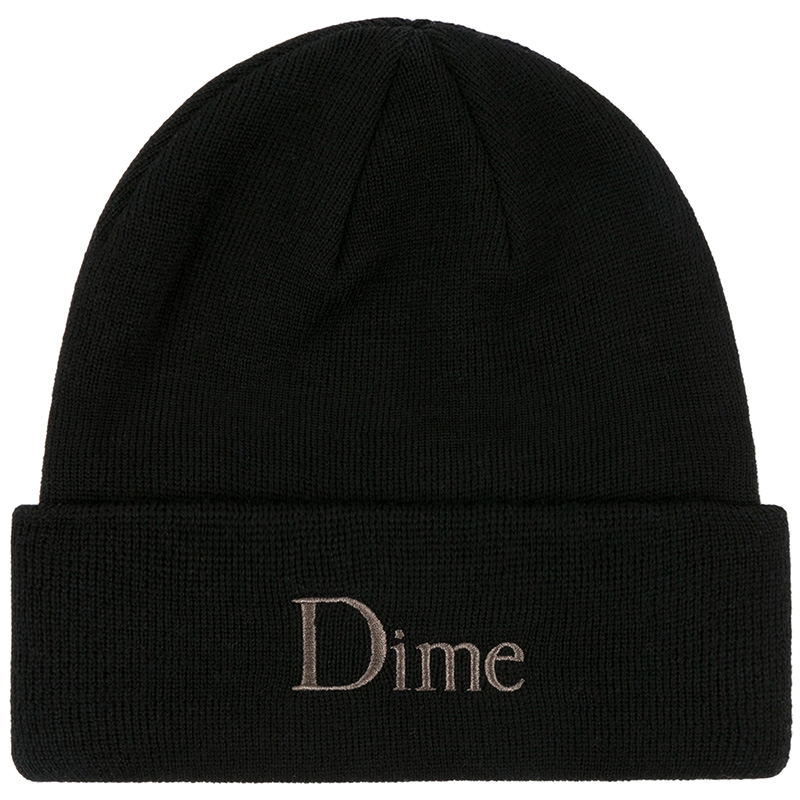 Dime Classic Wool Fold Beanie Black