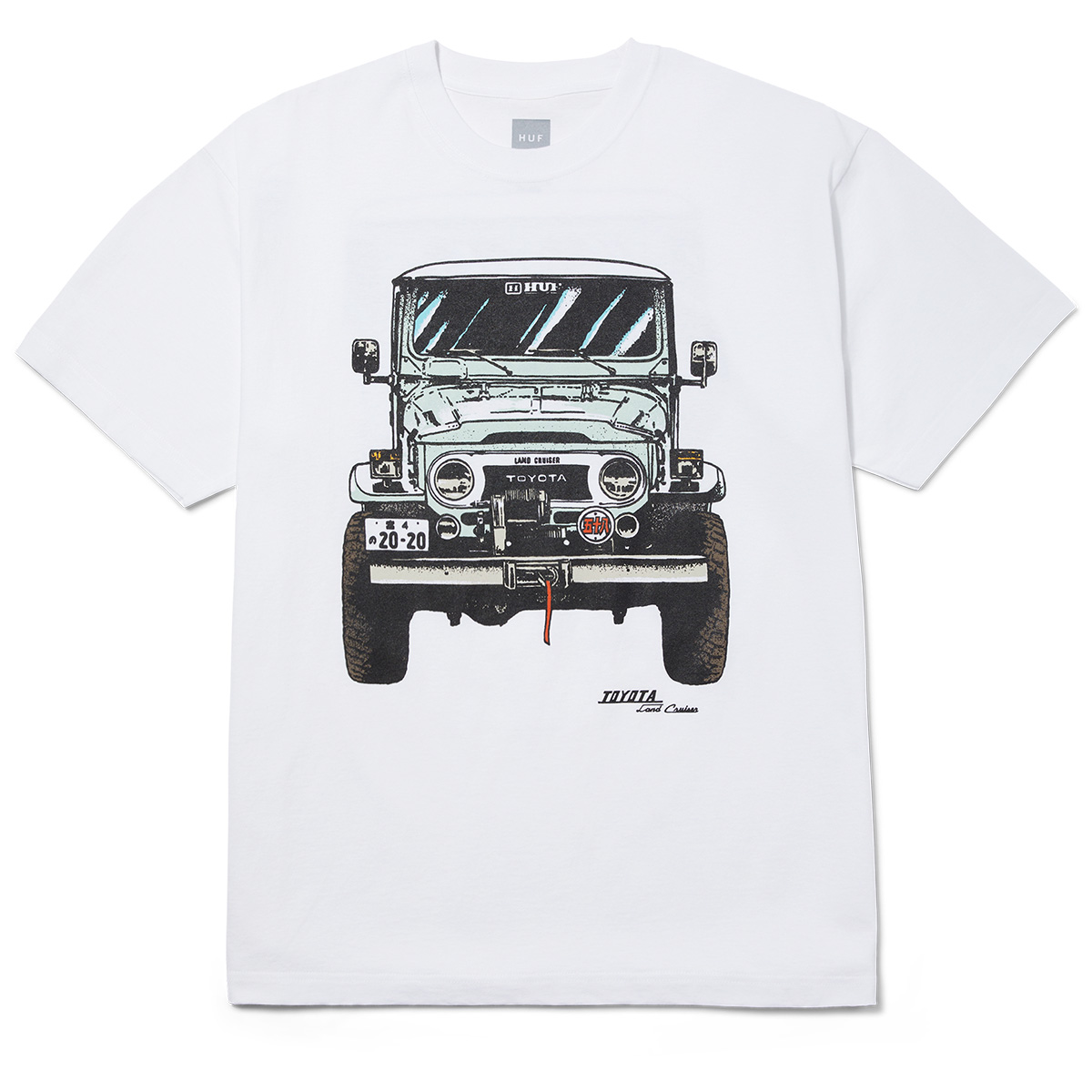 HUF X Toyota Land Cruiser Sixties T-Shirt White HUF X Toyota Land Cruiser Sixties T-Shirt White