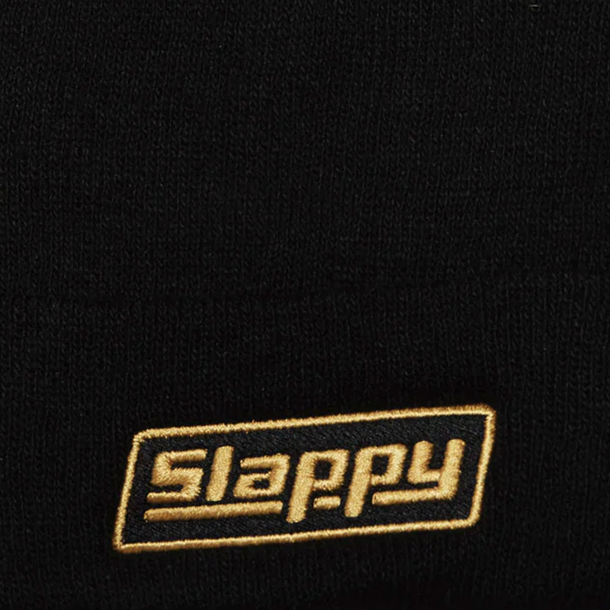 Slappy Og Logo Roll Up Beanie Black Slappy Og Logo Roll Up Beanie Black