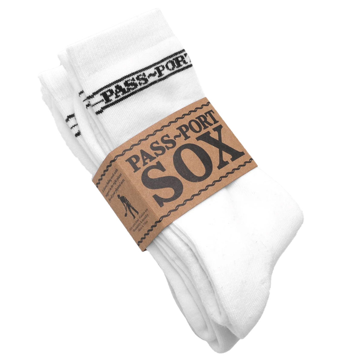 Pass Port Hi Sox 3 Pack R44 White