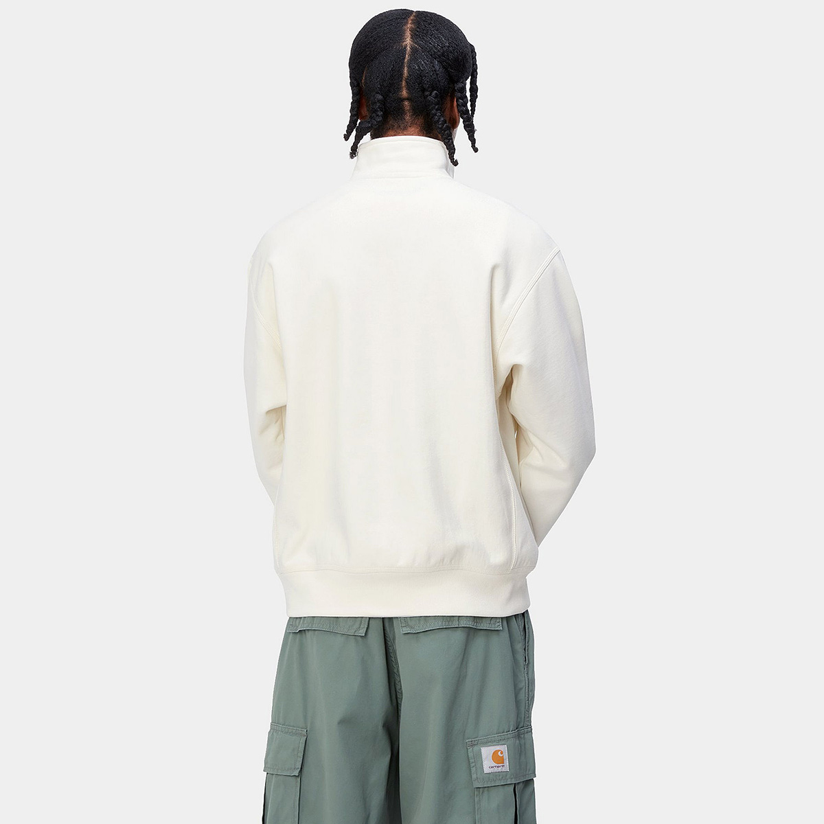 Carhartt WIP Half Zip American Script Sweater Wax Carhartt WIP Half Zip American Script Sweater Wax