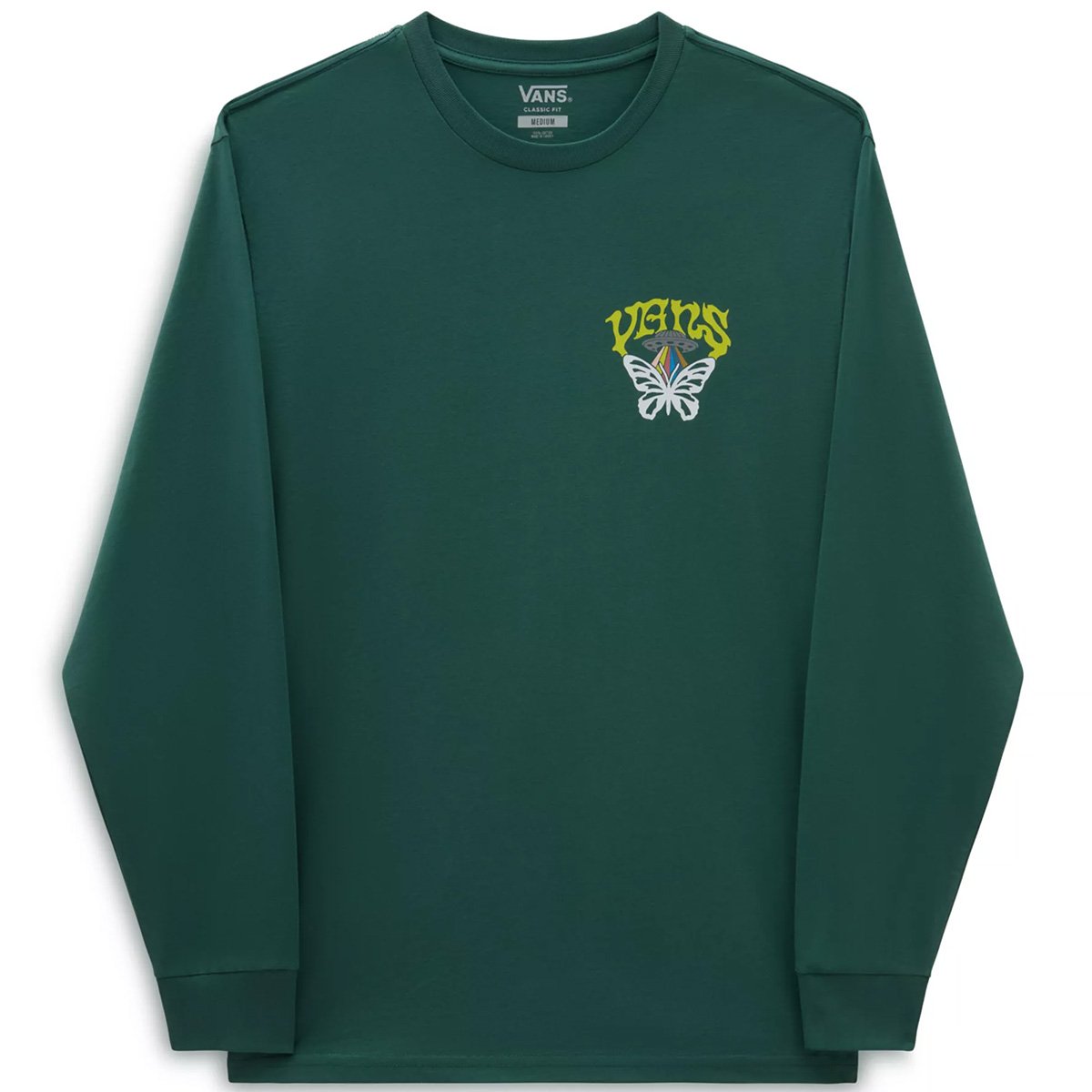 Vans Skull Saucer Longsleeve T-Shirt Bistro Green Vans Skull Saucer Longsleeve T-Shirt Bistro Green