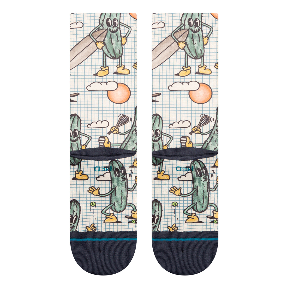 Stance Feeling Pickled Crew Socks Cream Stance Feeling Pickled Crew Socks Cream