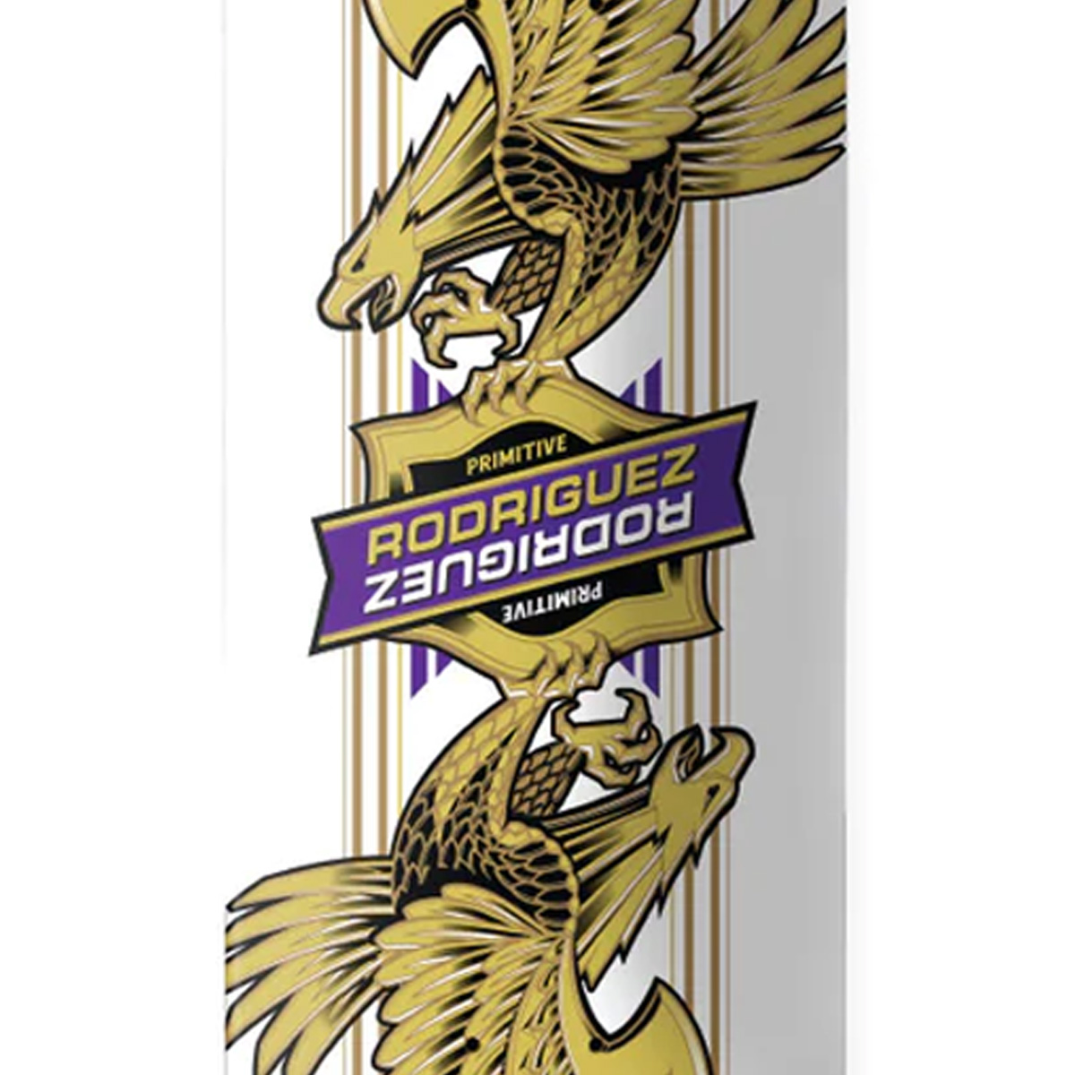 Primitive Rodriguez Eagle Twin Nose Deck White 8.5