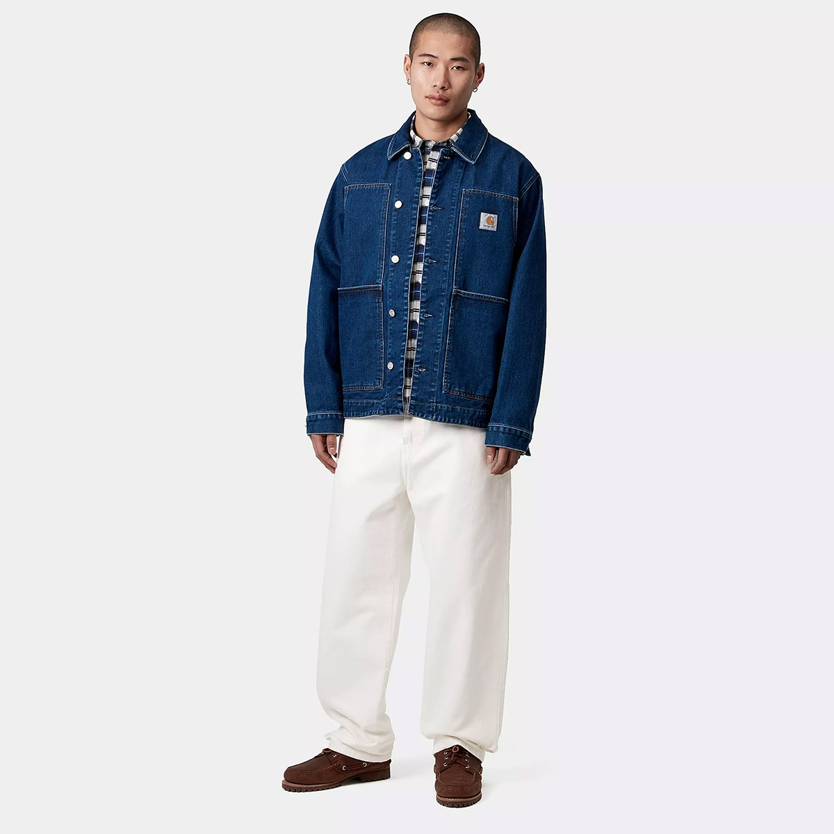 Carhartt WIP Aaron Pant White Rinsed