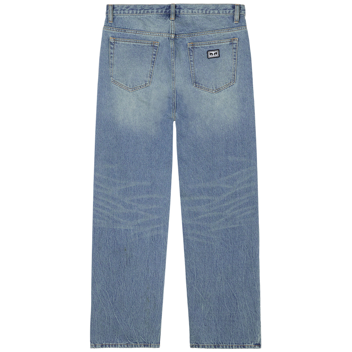 Obey Boxcar Straight Leg Denim Pant Heavy Vintage Indigo
