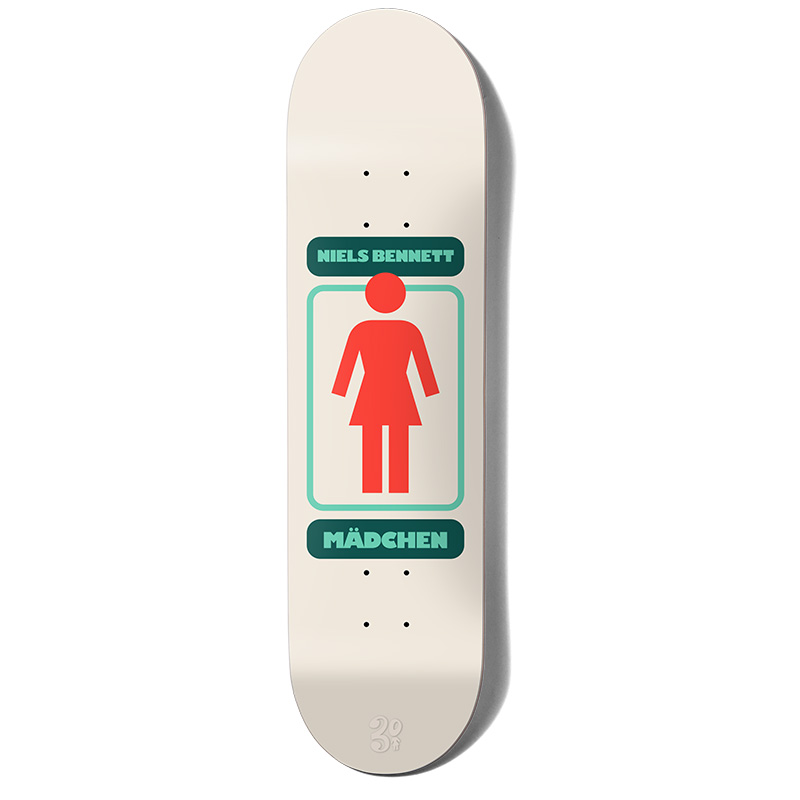 Girl Bennet 93 Till Skateboard Deck Twin Tail Shape 8.25