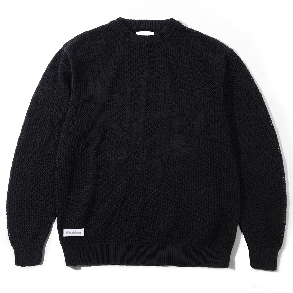 Butter Goods Scribble Knit Sweater Black