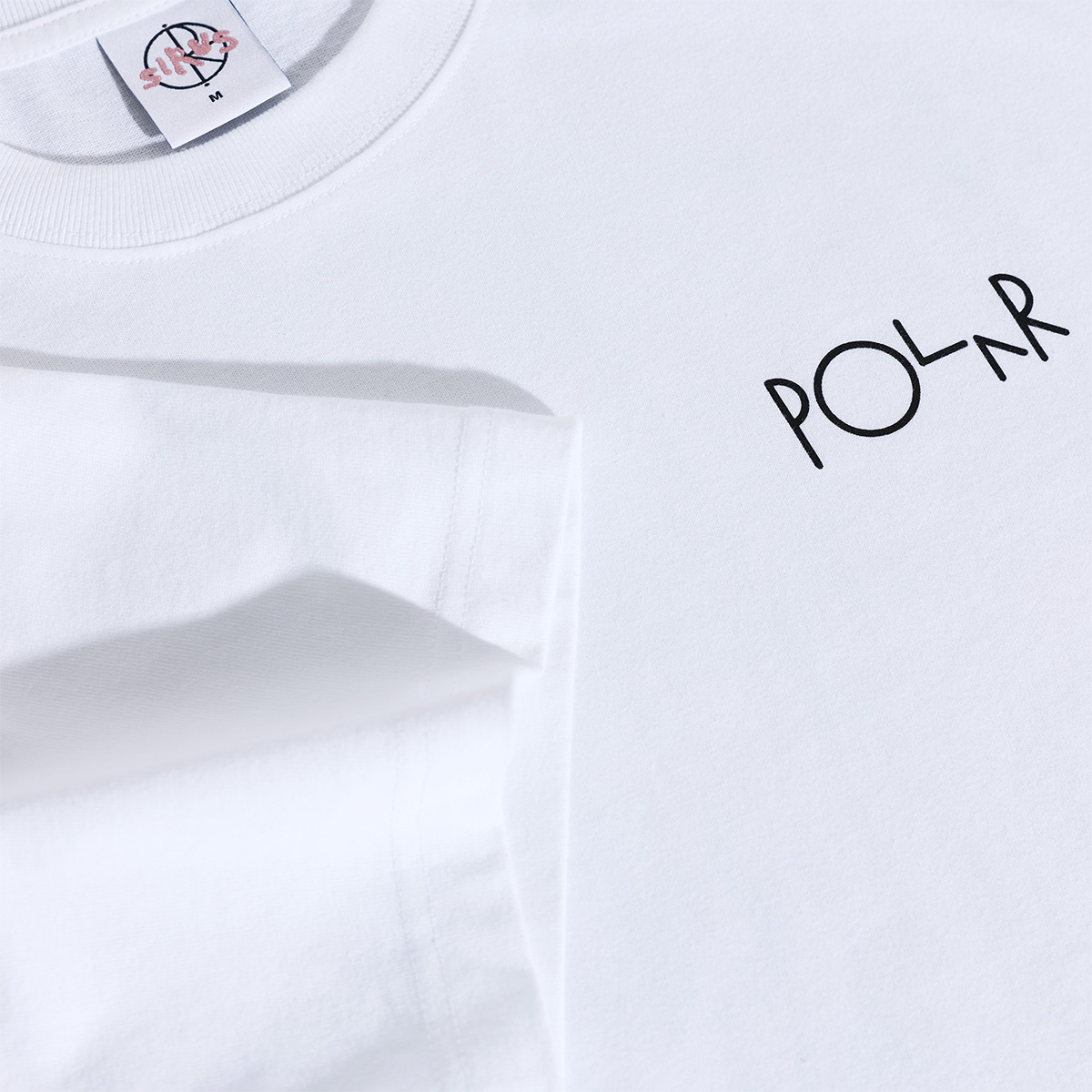 Polar Fill Logo Searching For Peace T-shirt White Polar Fill Logo Searching For Peace T-shirt White
