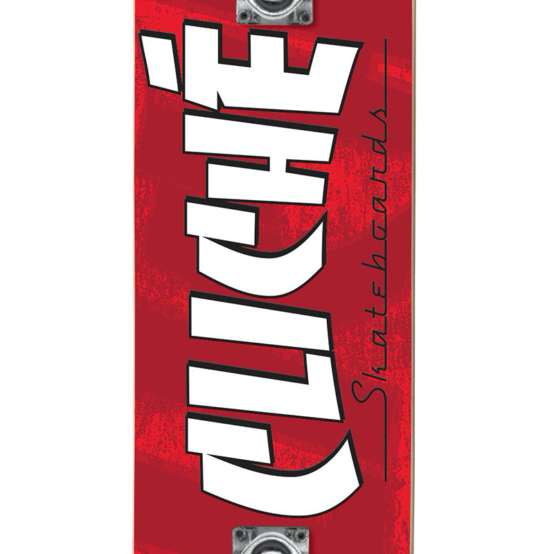 Cliché Banco First Push Complete Skateboard Red 8.0
