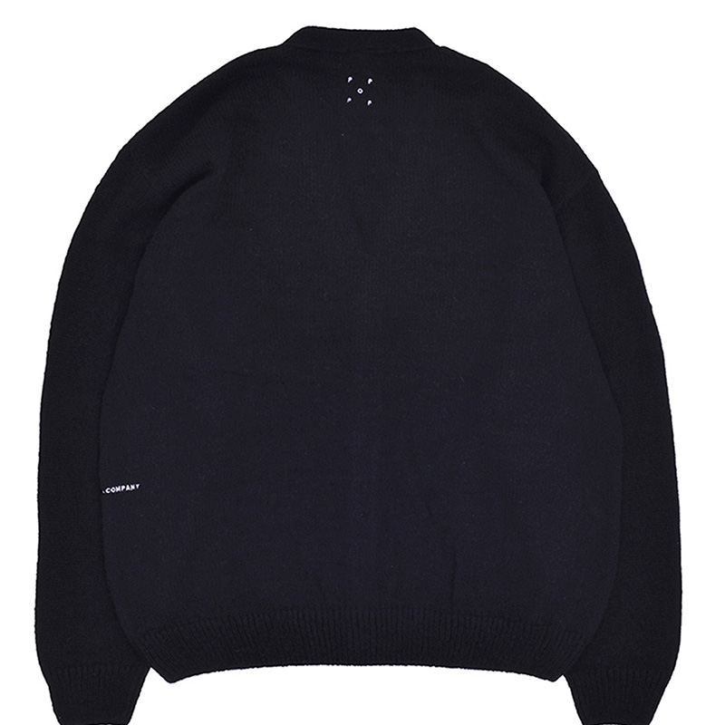 Pop Trading Company X Miffy Applique Knitted Cardigan Sweater Black Pop Trading Company X Miffy Applique Knitted Cardigan Sweater Black