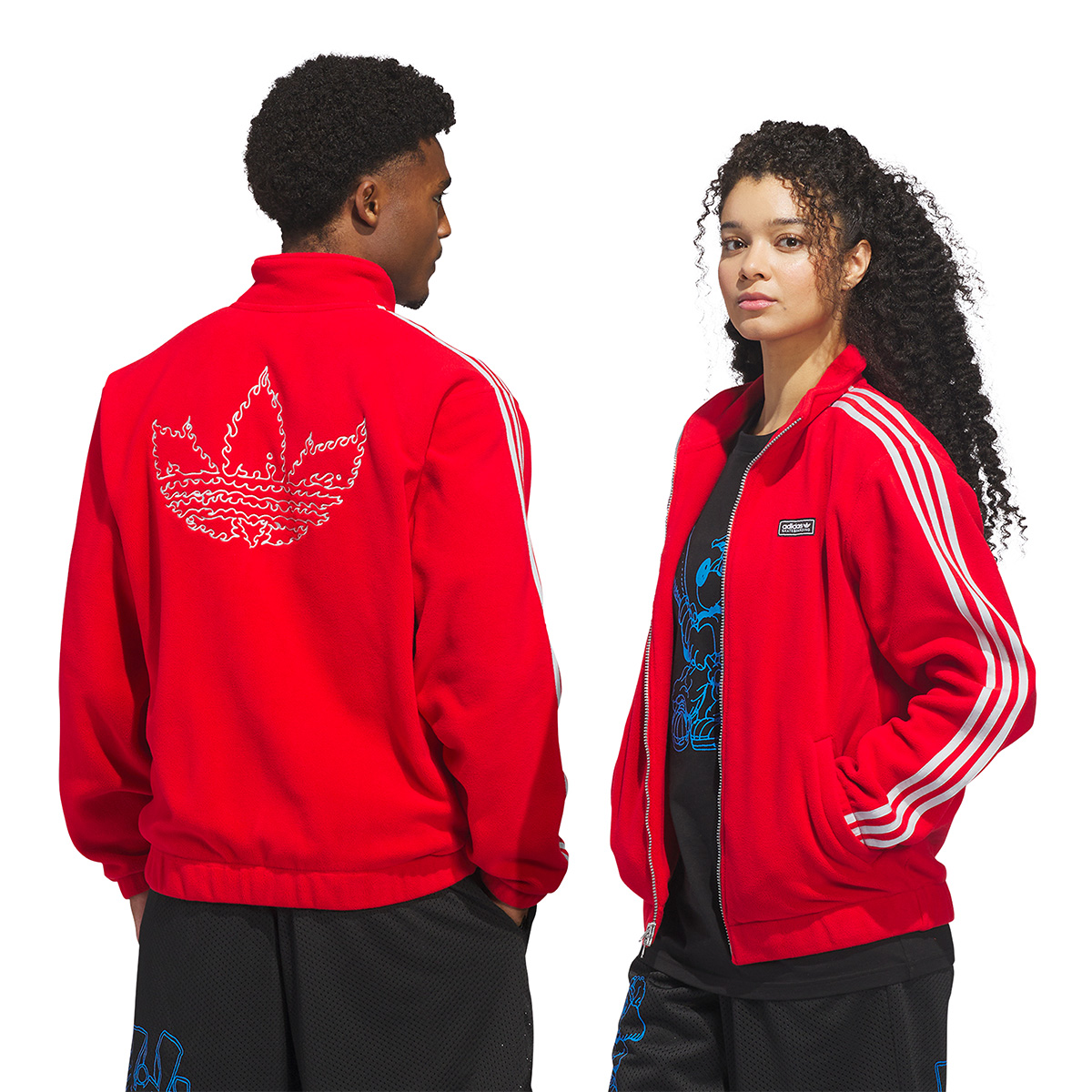 Adidas Kogan Jacket Better Scarlet/Light Solid Grey