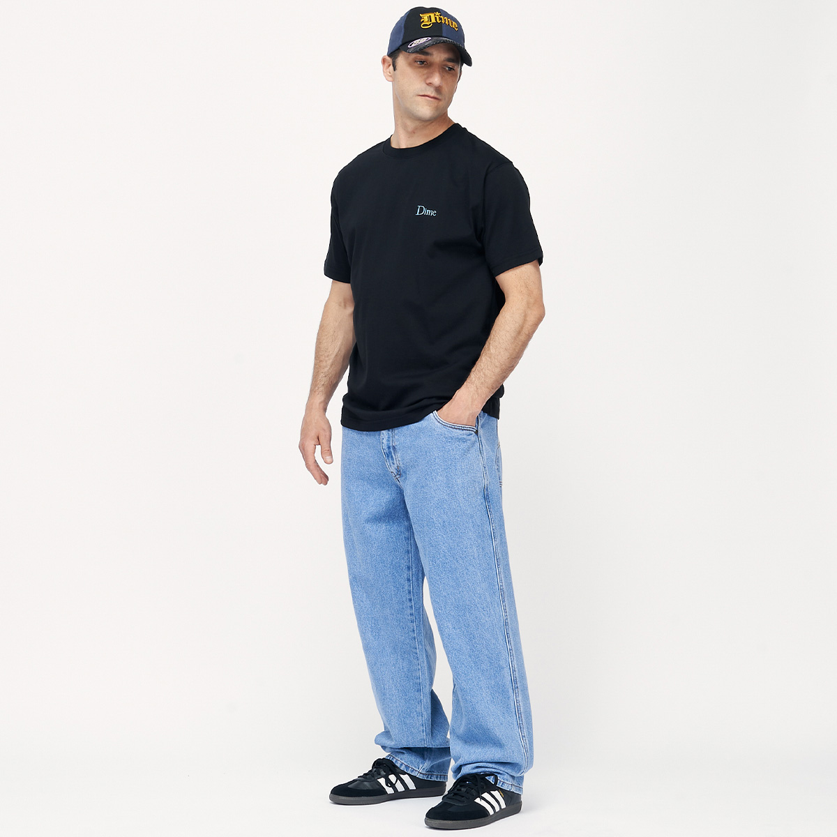 Dime Icy Cursive T-Shirt Black | L | 1135564_L