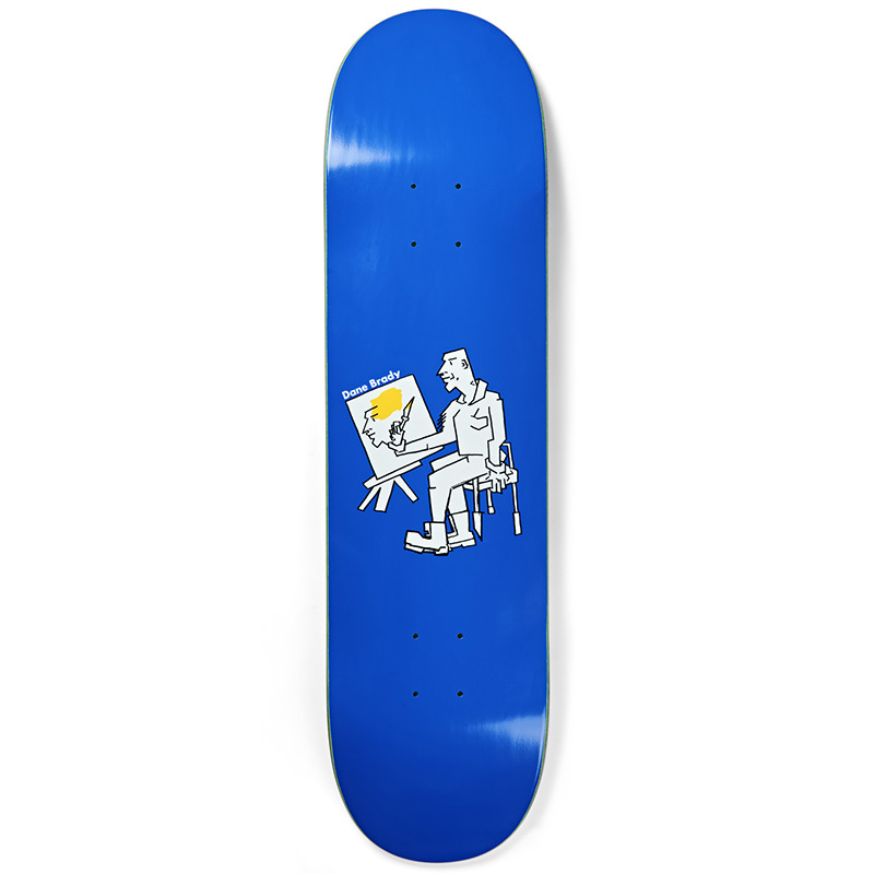 Polar Dane Brady Painter Skateboard Deck Blue 7.875 Polar Dane Brady Painter Skateboard Deck Blue 7.875