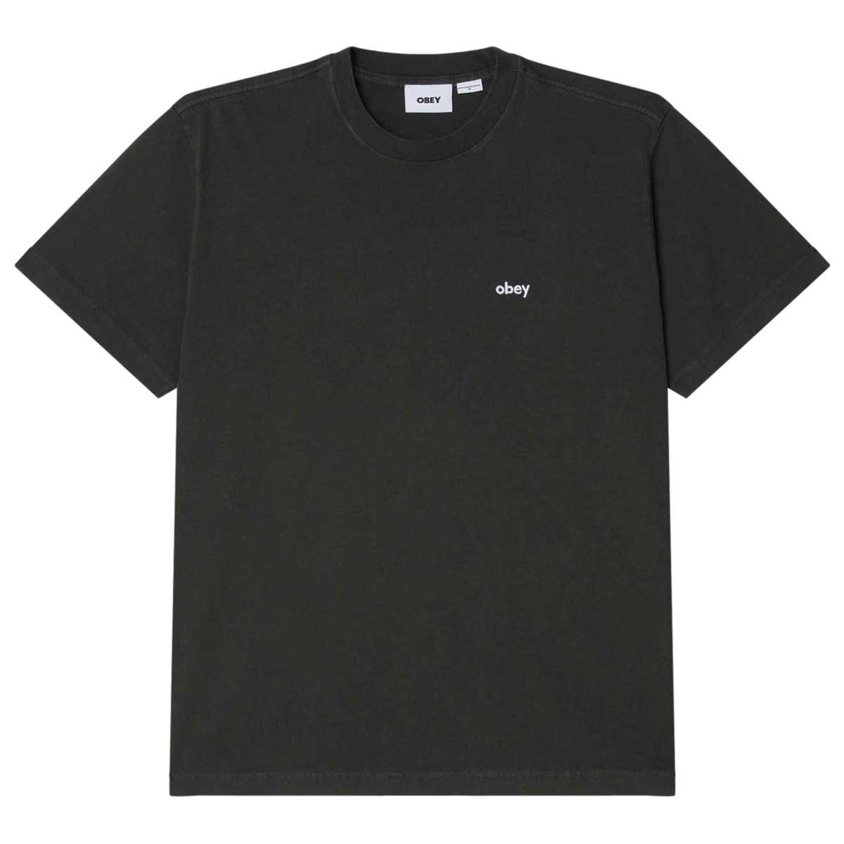 Obey Lowercase Pigment T-Shirt Pigment Pirate Black Obey Lowercase Pigment T-Shirt Pigment Pirate Black