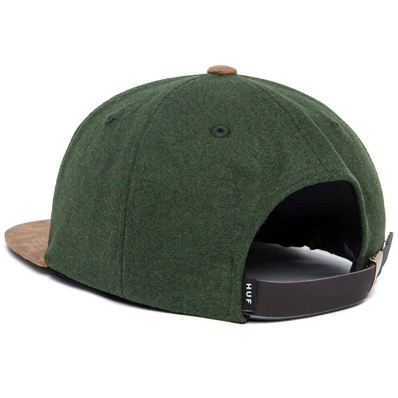 HUF Crown 6 Panel Hat Dark Green HUF Crown 6 Panel Hat Dark Green