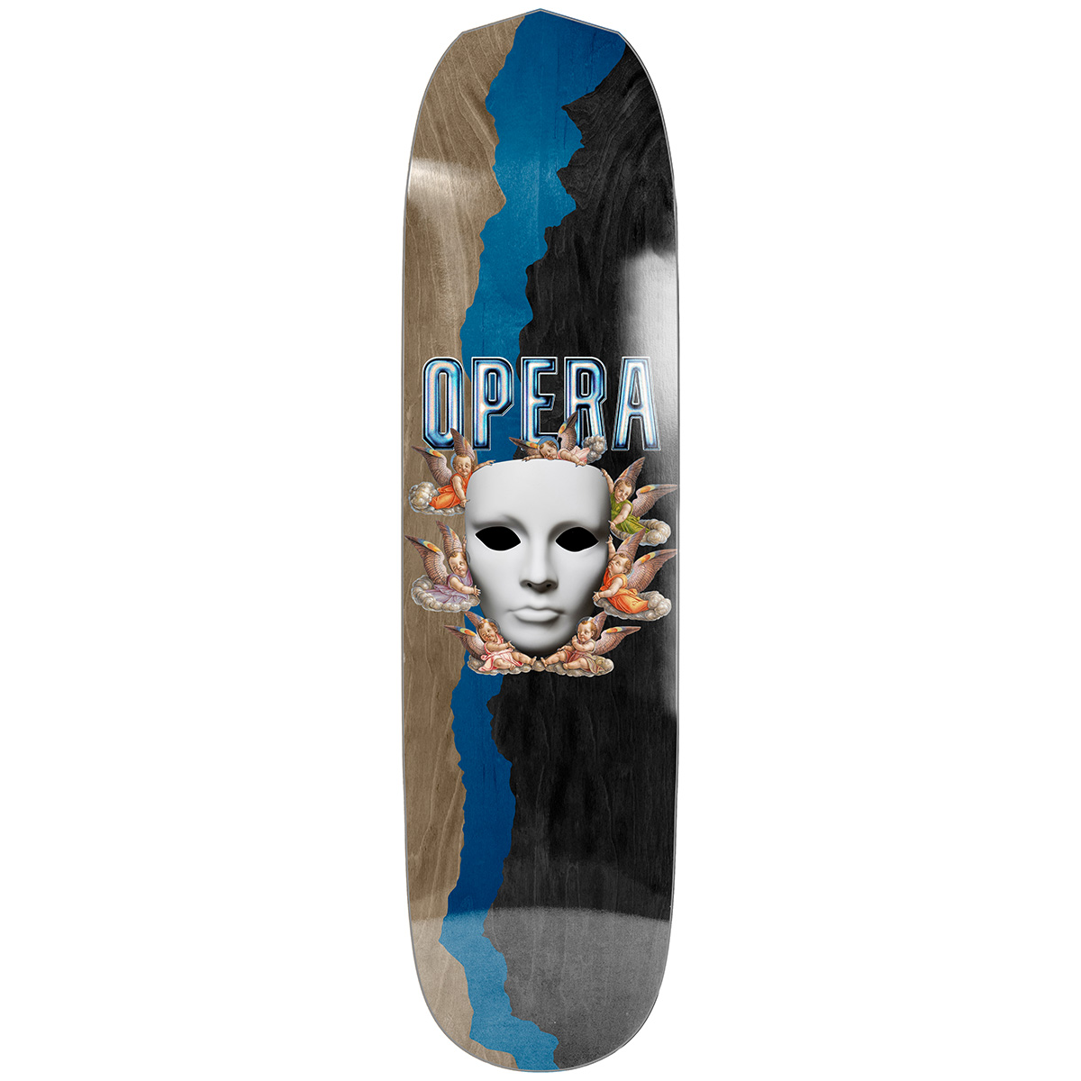Opera Exit Skateboard Deck Blue/Grey/Black 8.375