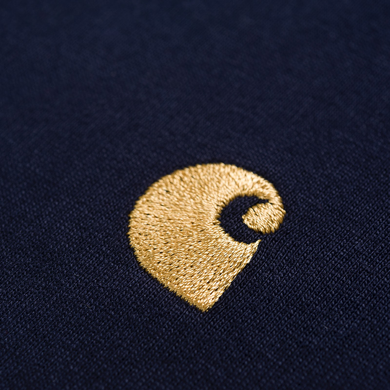 Carhartt WIP Chase T-Shirt Dark Navy/Gold Carhartt WIP Chase T-Shirt Dark Navy/Gold