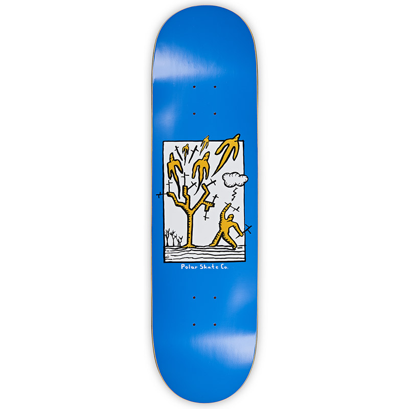 Polar Team Heaven Skateboard Deck Blue 8.375 Polar Team Heaven Skateboard Deck Blue 8.375