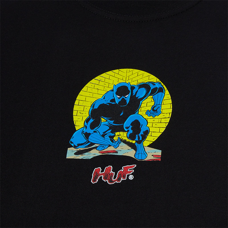 HUF X Avengers Night Prowling T-Shirt Black HUF X Avengers Night Prowling T-Shirt Black