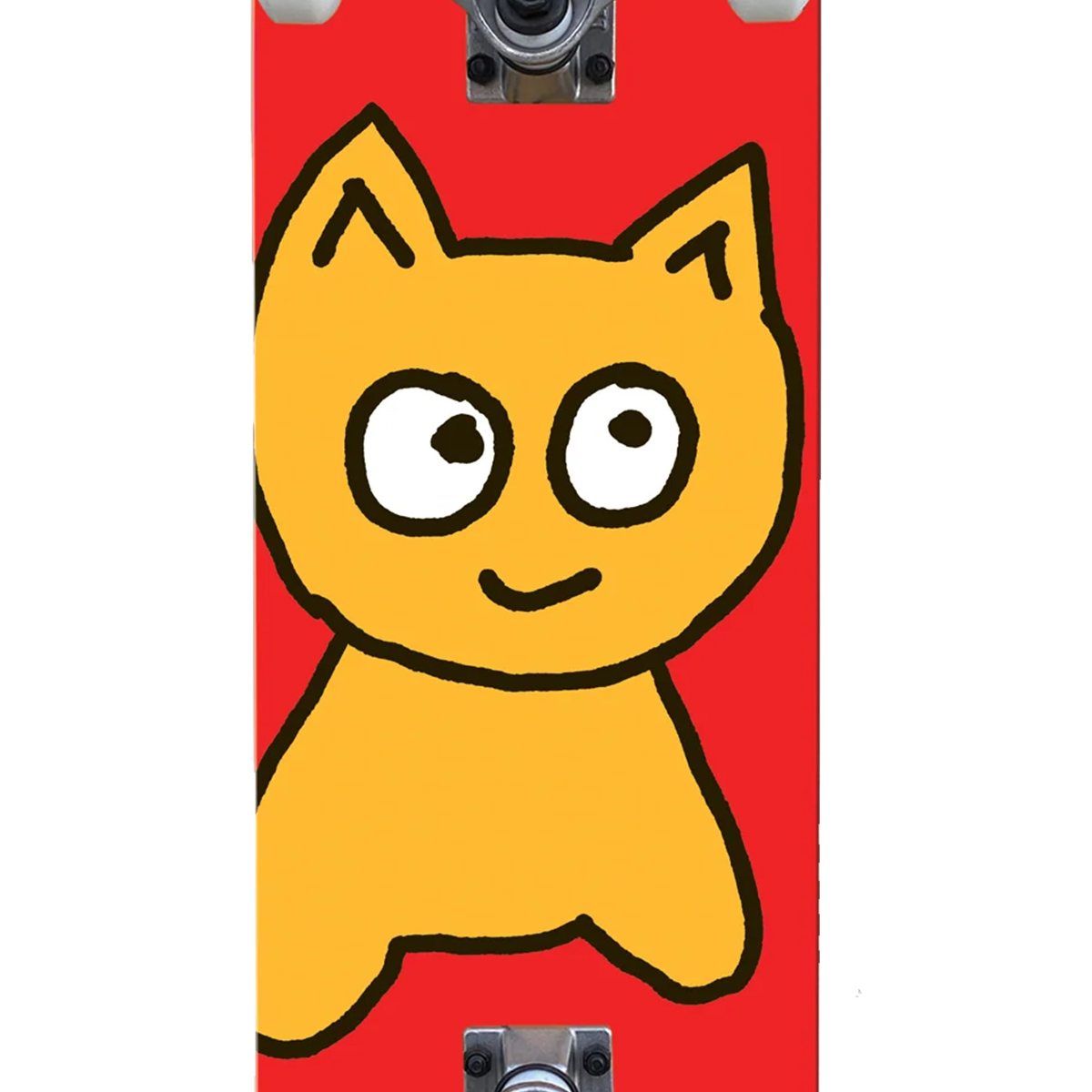Meow Big Cat Soft Top Complete Skateboard Red 6.75