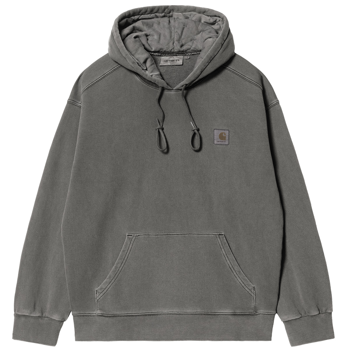 Carhartt WIP Hooded Vista Sweater Graphite Garment Dyed Carhartt WIP Hooded Vista Sweater Graphite Garment Dyed