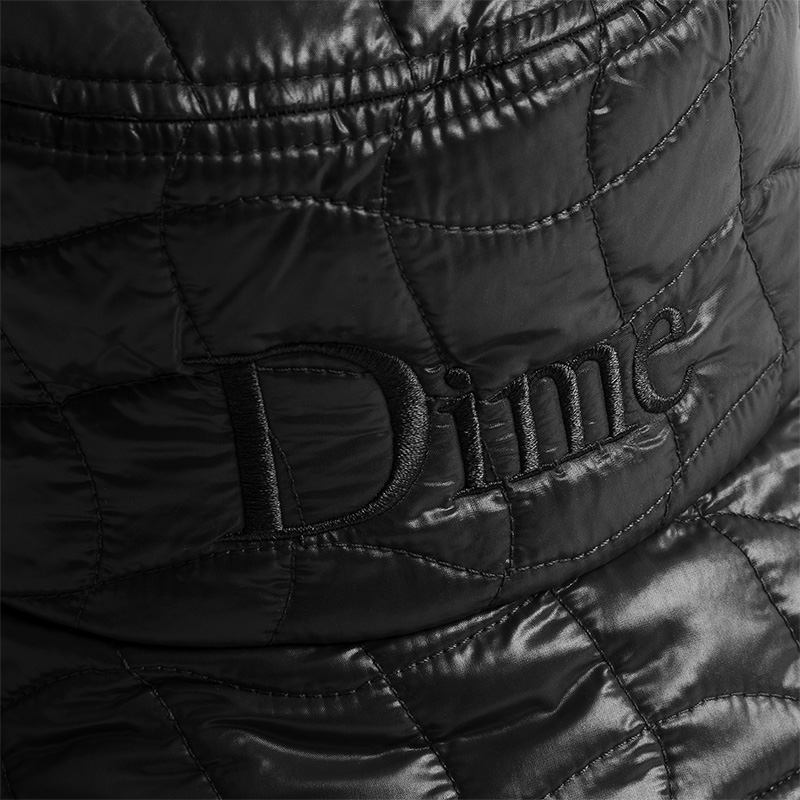 Dime Quilted Outline Bucket Hat Black Dime Quilted Outline Bucket Hat Black