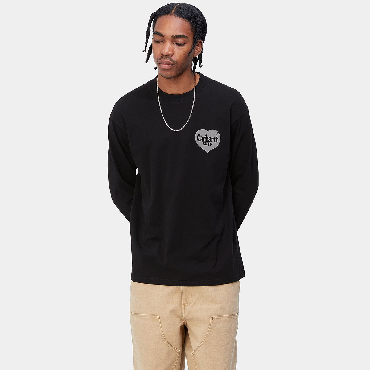 Carhartt WIP Spree Longsleeve T-Shirt Black/Grey Carhartt WIP Spree Longsleeve T-Shirt Black/Grey