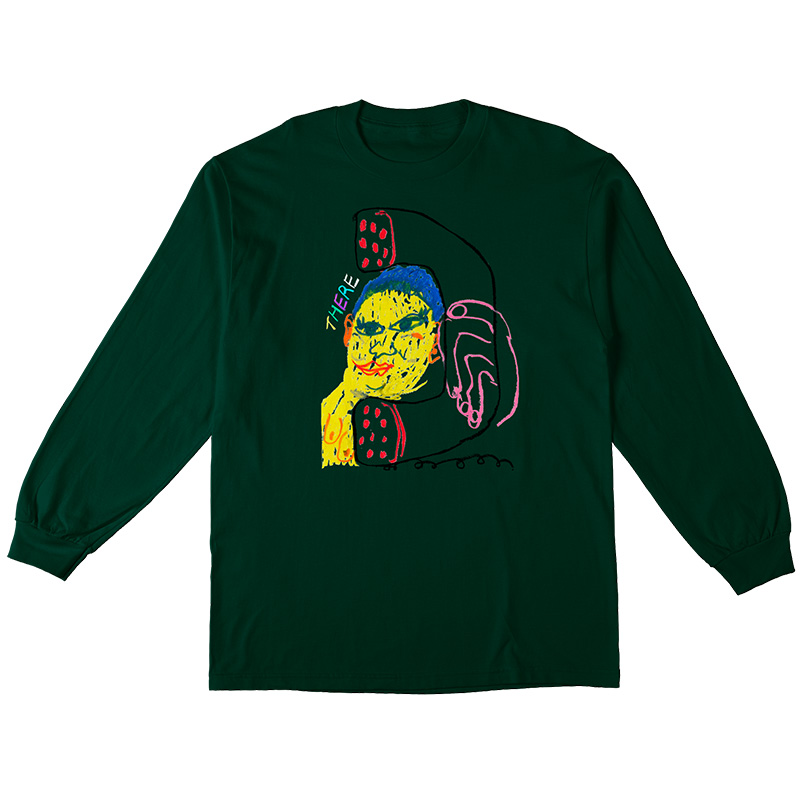 There Phone Longsleeve T-shirt Forest Green