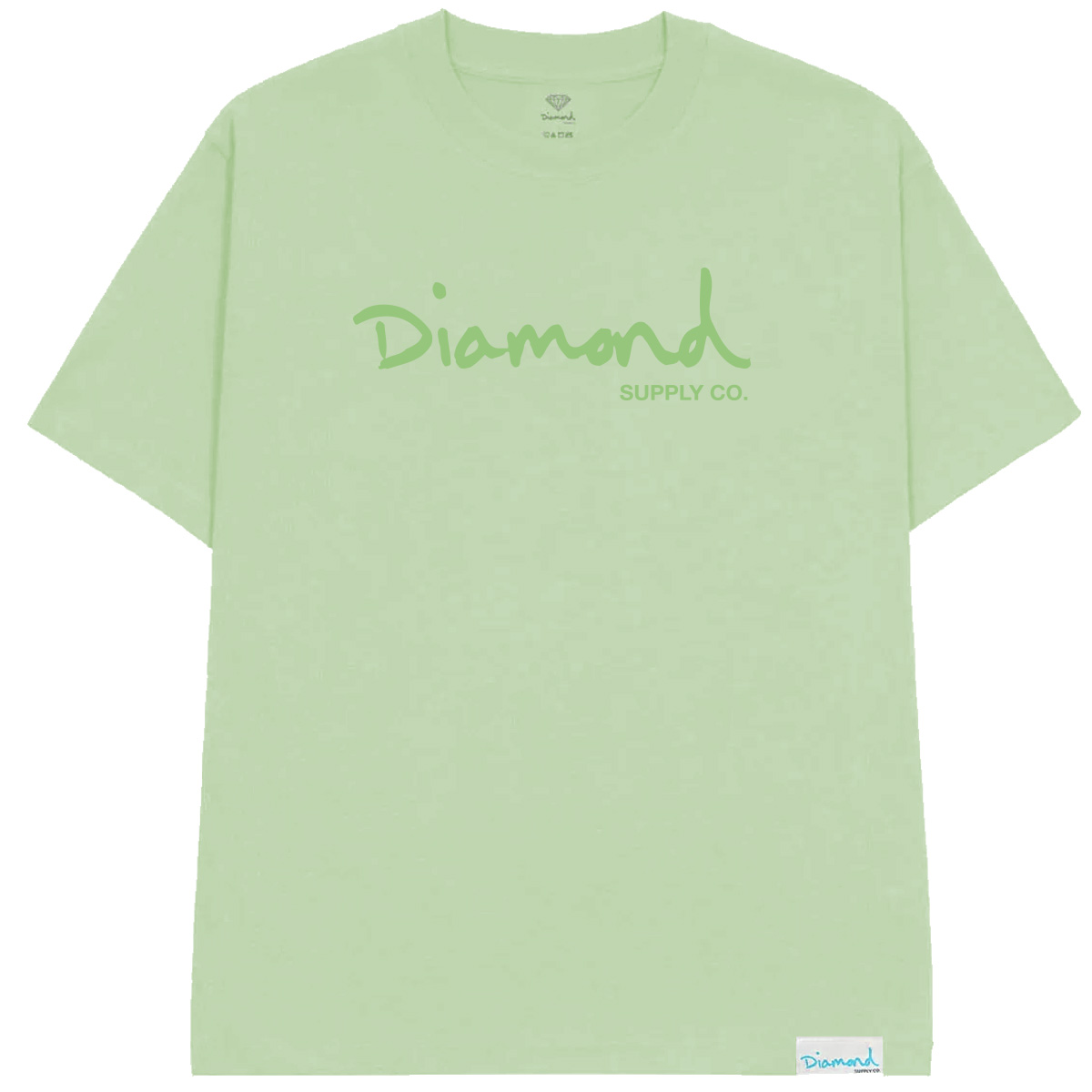 Diamond Og Script Tonal T-Shirt Pistachio Diamond Og Script Tonal T-Shirt Pistachio