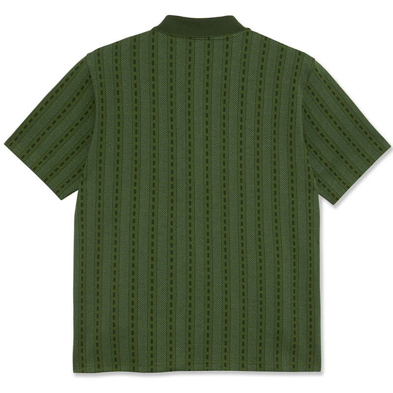 Polar Road Zip Polo Shirt Dark Green Polar Road Zip Polo Shirt Dark Green