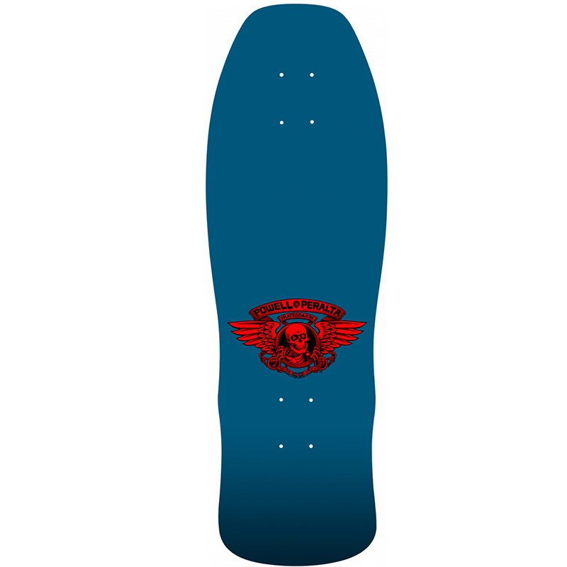 Powell Peralta Welinder Nordic Skull Skateboard Deck Blue Shape 193 9.625