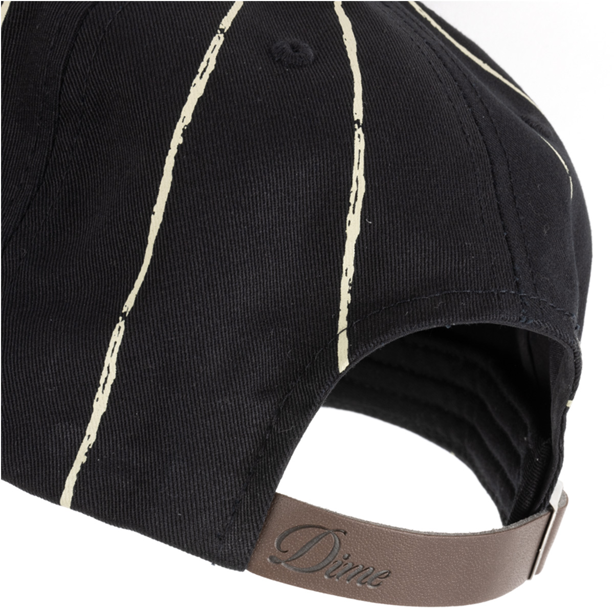 Dime Pinstriped Worker Cap Black