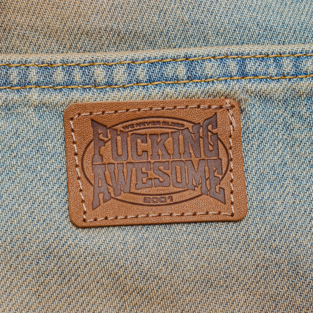 Fucking Awesome Fecke Washed Jean Pant Washed Indigo Fucking Awesome Fecke Washed Jean Pant Washed Indigo