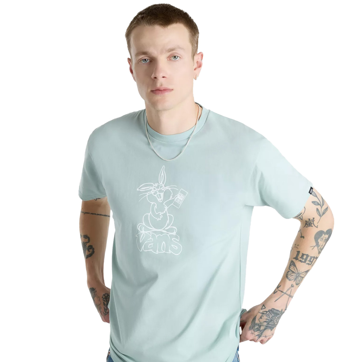 Vans Crazy Eddy T-Shirt Gray Mist Vans Crazy Eddy T-Shirt Gray Mist