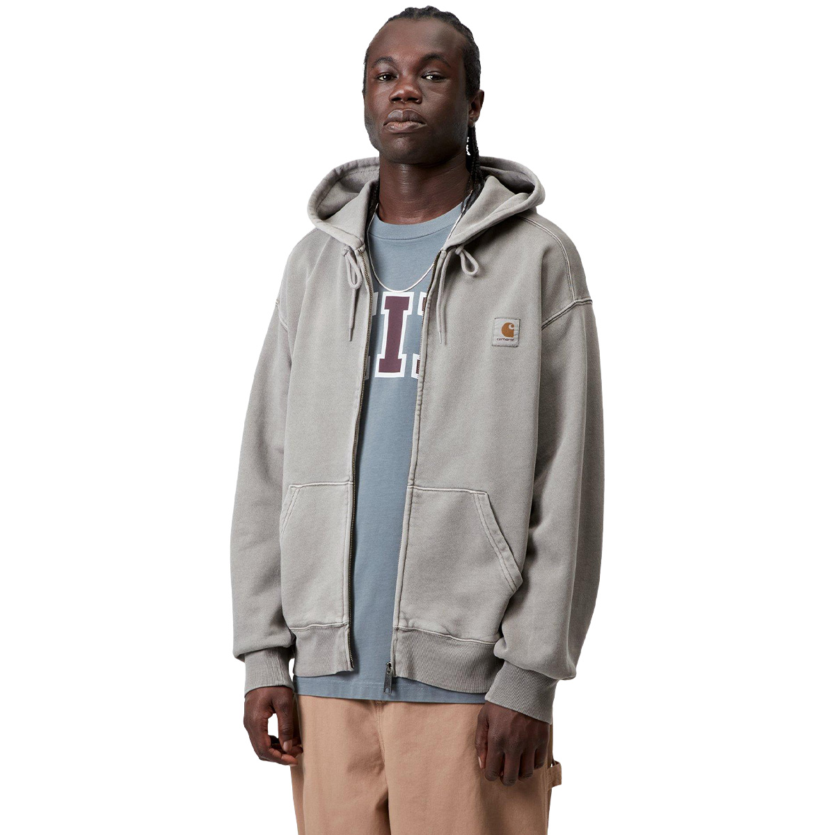 Carhartt WIP Nelson Hooded Jacket Yosemite Garment Dyed