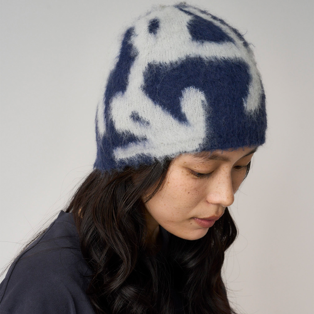 Gramicci Mohair Burly Runningman Beanie Midnight