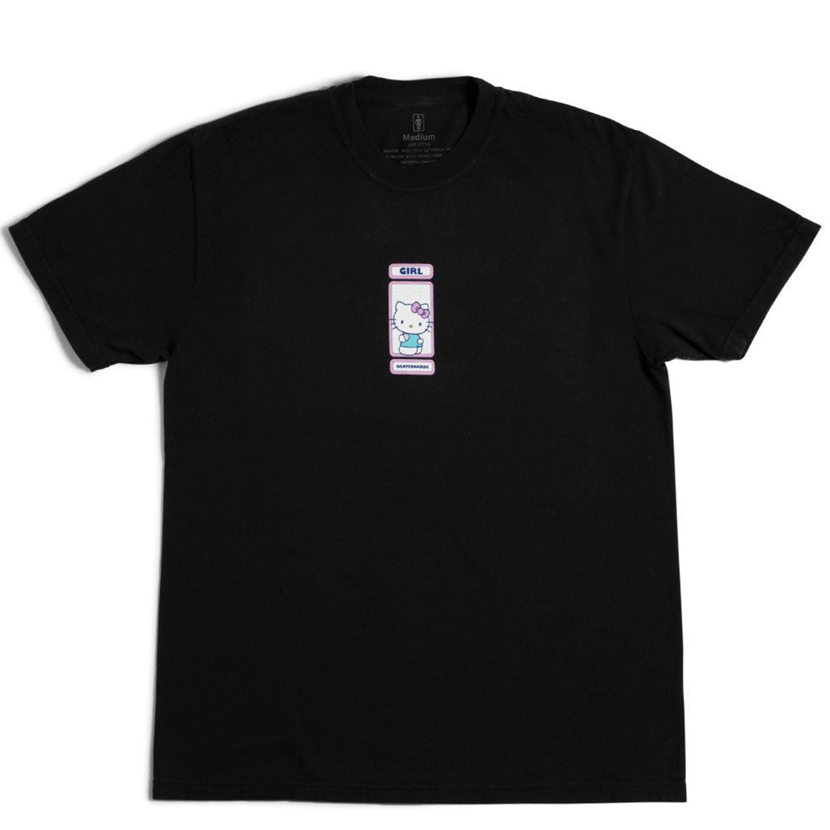 Girl Rainbow Circle T-shirt Black