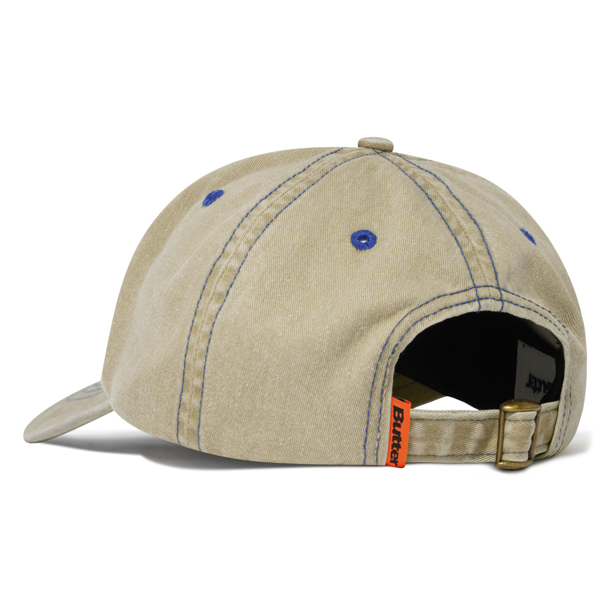 Butter Goods Rounded Logo 6 Panel Cap Washed Sand