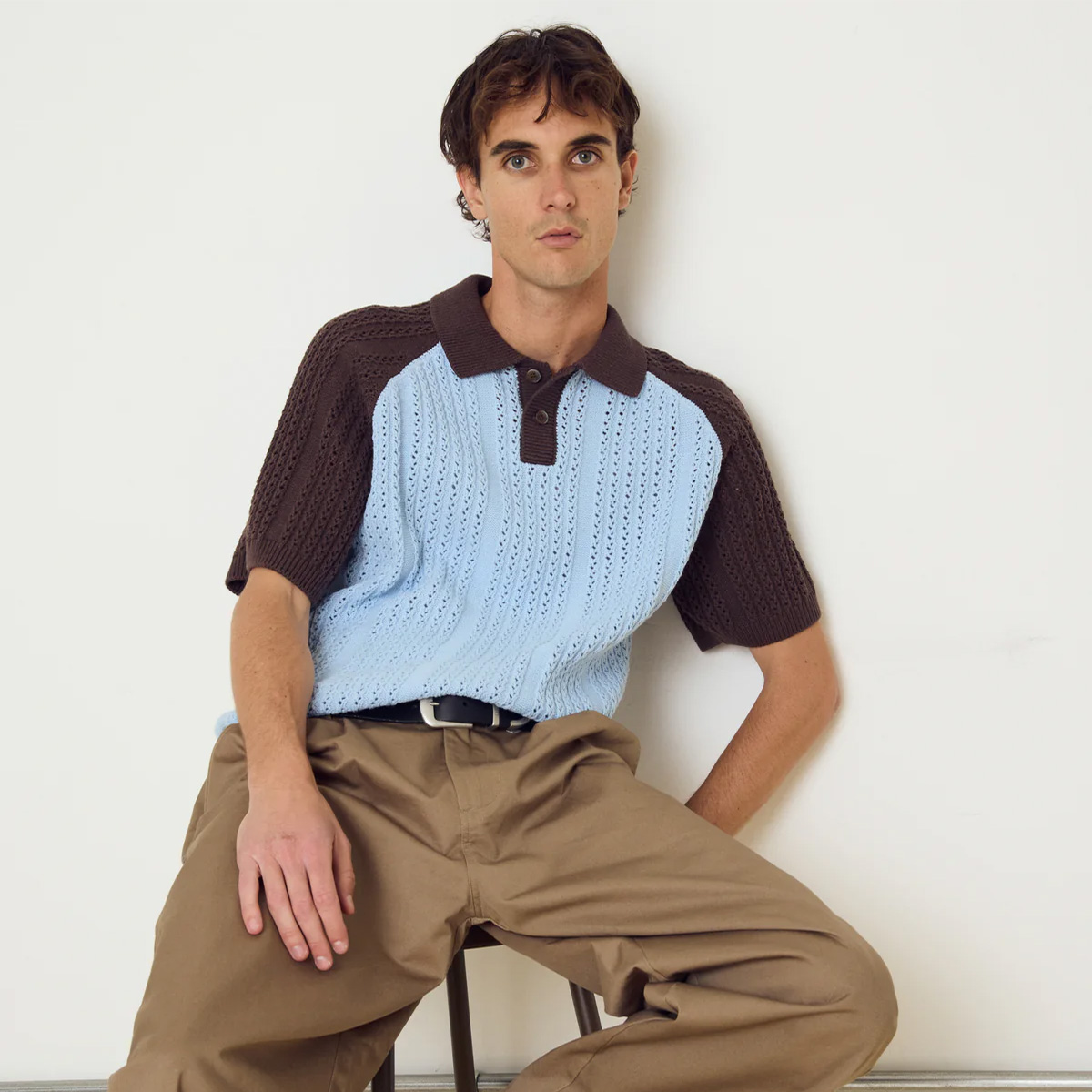 Obey Abel Polo Sweater Skyway
