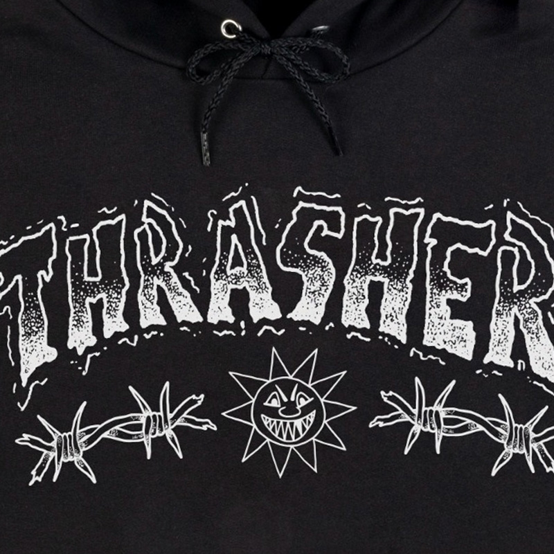 Thrasher Barbed Wire Hoodie Black Thrasher Barbed Wire Hoodie Black