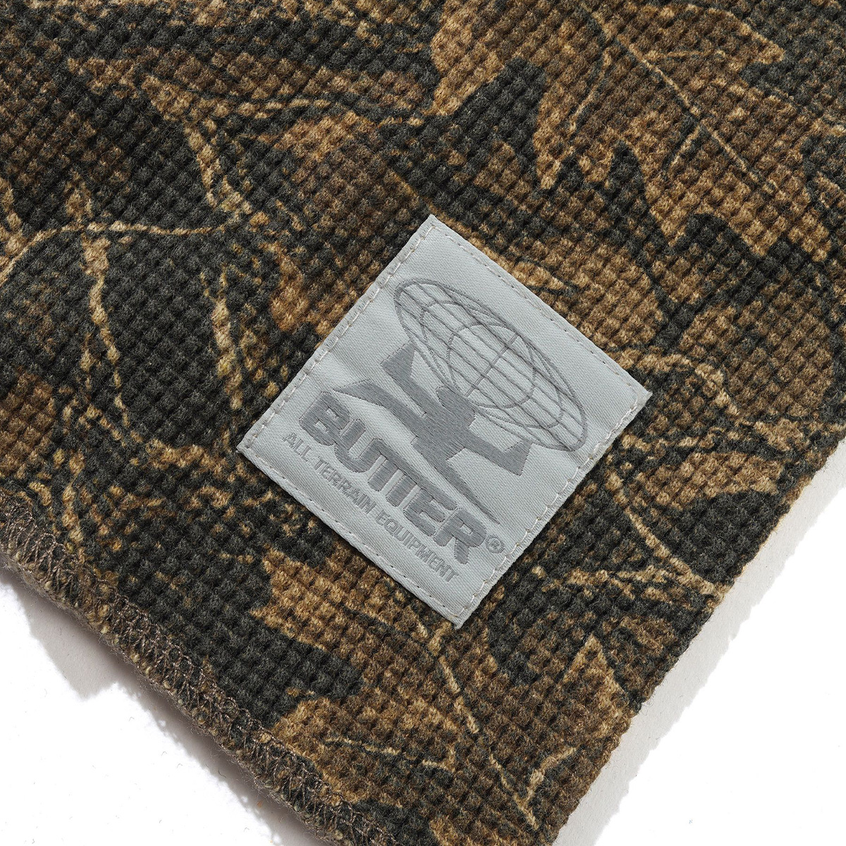 Butter Goods Waffle Longsleeve Top Forest Camo