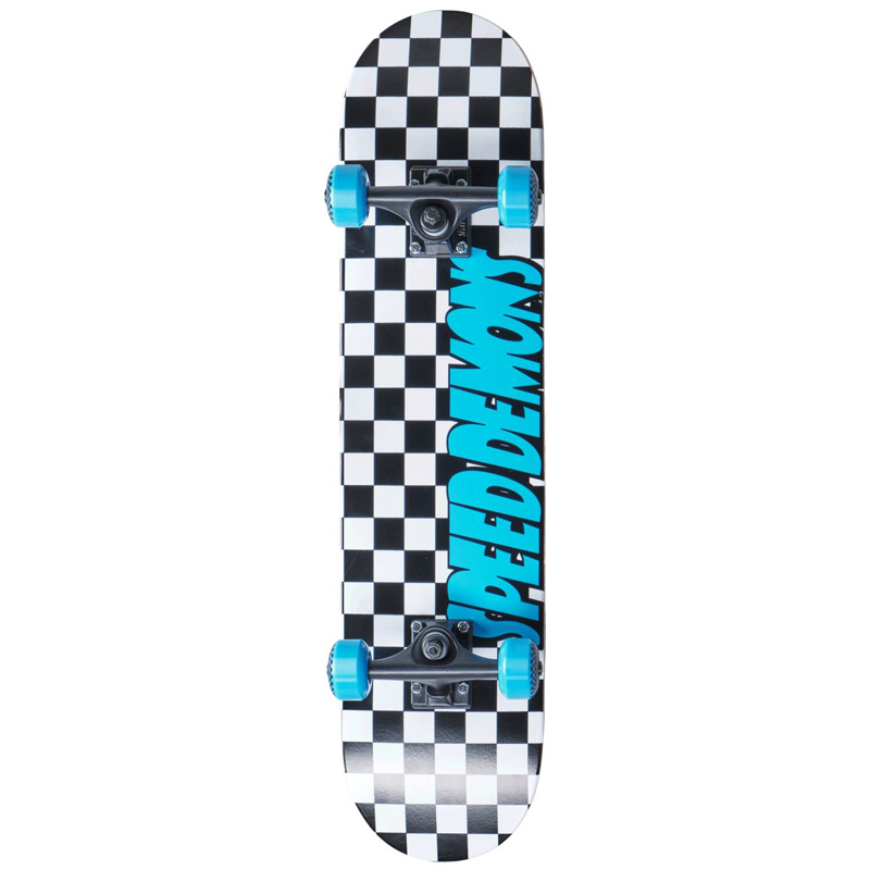 Speed Demons Checkers Complete Black/Blue 7.75
