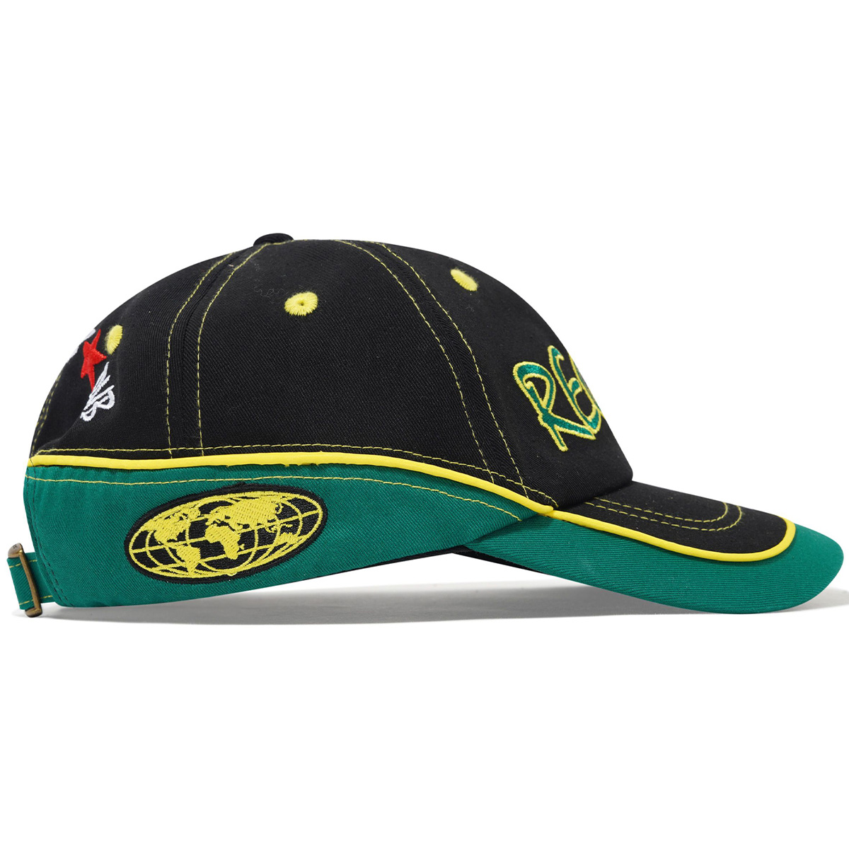 Butter Goods Dub 6 Panel Cap Black/Green