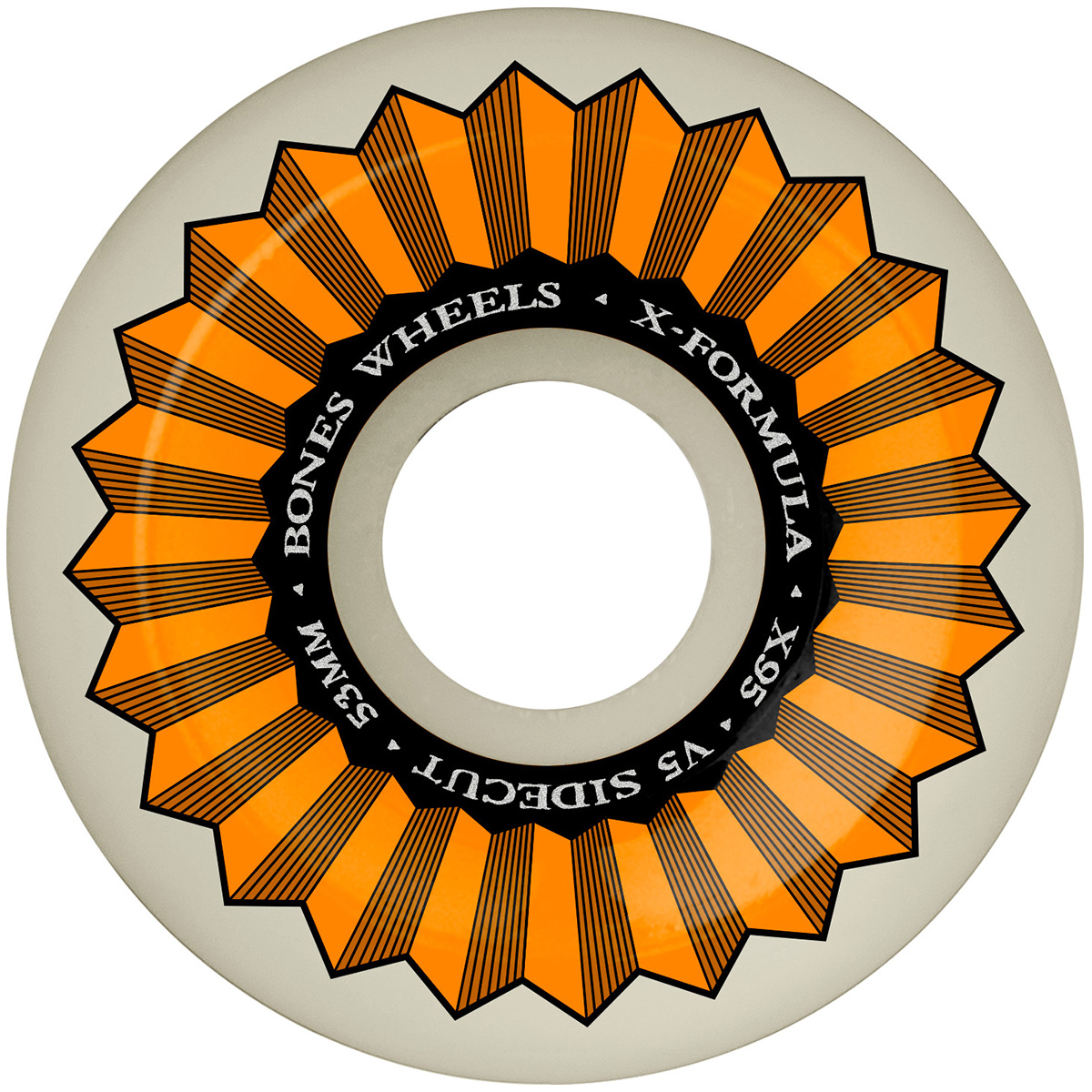 Bones X Formula V5 Sidecut Wheels 95A 53mm Bones X Formula V5 Sidecut Wheels 95A 53mm